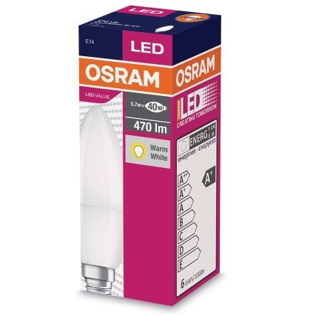 Lampe flamme LED C37 OSRAM